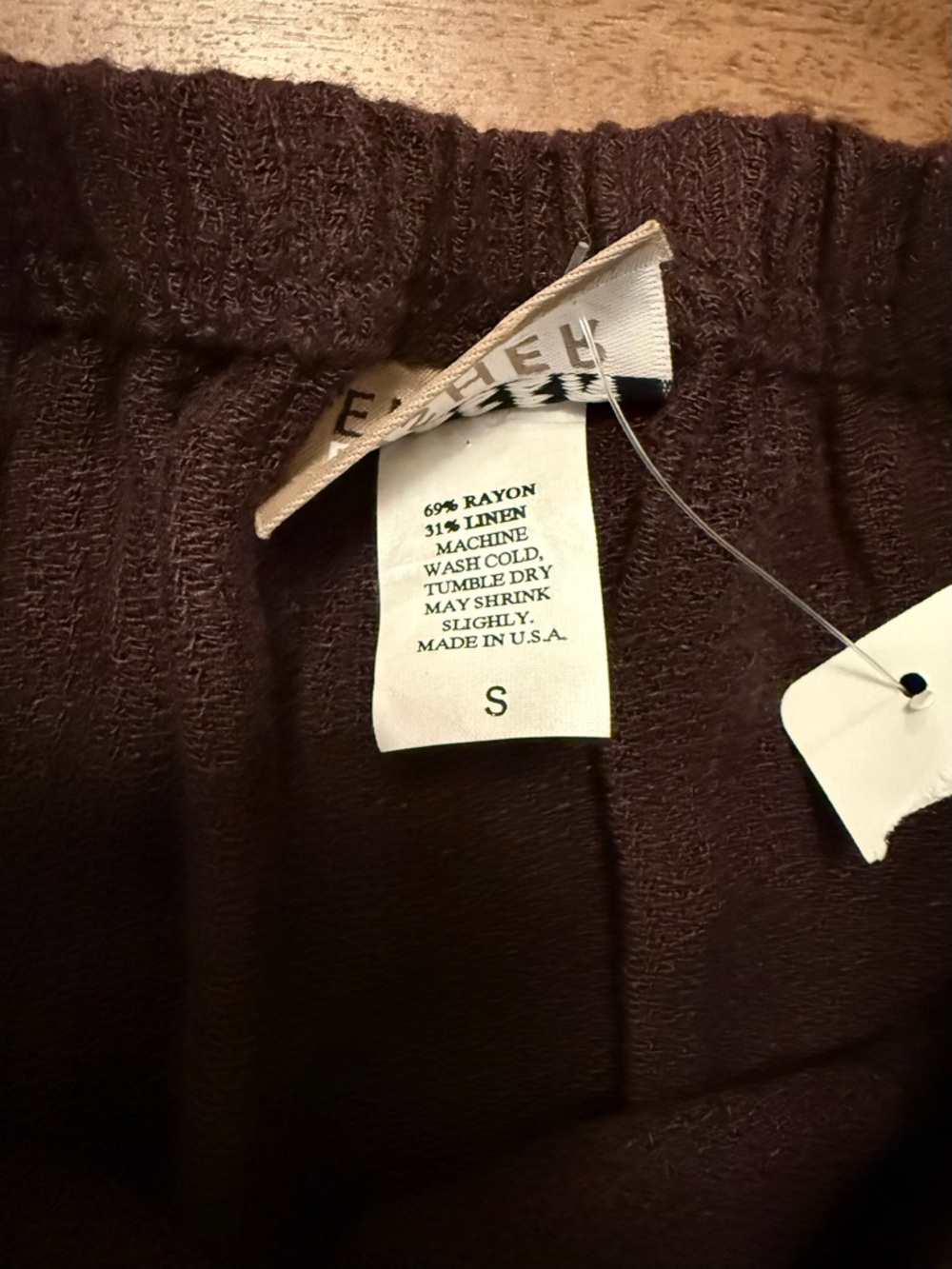 Eileen Fisher Vintage Plum Elastic-Waist Mini Skirt - Picture 3 of 5